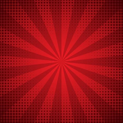 Premium Vector Sunburst Abstract Red Background