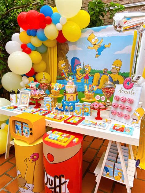 The Simpson Birthday Party Ideas Photo 1 Of 10 Catch My Party