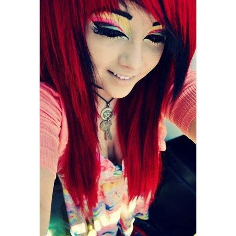 Love Her Hair Makeup Ideas For Emos Liked On Polyvore Featuring Beauty