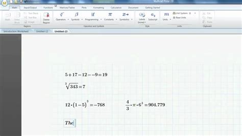 Mathcad Basics Webinar Getting Started Youtube