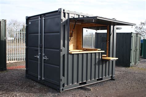 A New 10ft Shipping Container Converted Into A Mobile Coffee Shop In