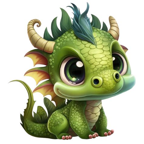 Cute Baby Dragon Clipart Fantasy Watercolor T Shirt Design Transparent