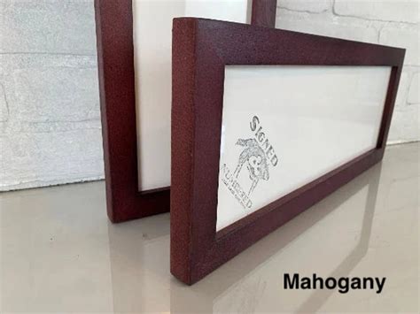 Panoramic Picture Frame In 1x1 Flat Style And Solid Natural Etsy