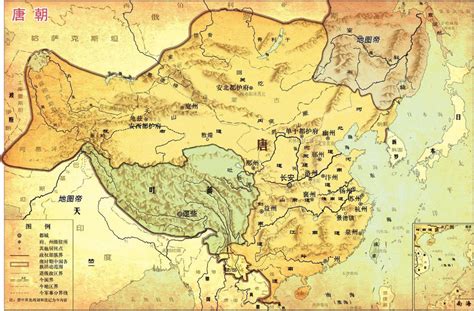 Ancient China Map Of Tang Dynasty Ancient China Map Ancient China