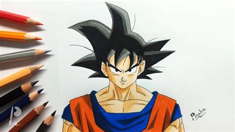 42 Drawing Goku Ultra Instinct Colored Pencils