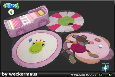 Blackys Sims 4 Zoo Childrens Crawling Blanket Round By Weckermaus