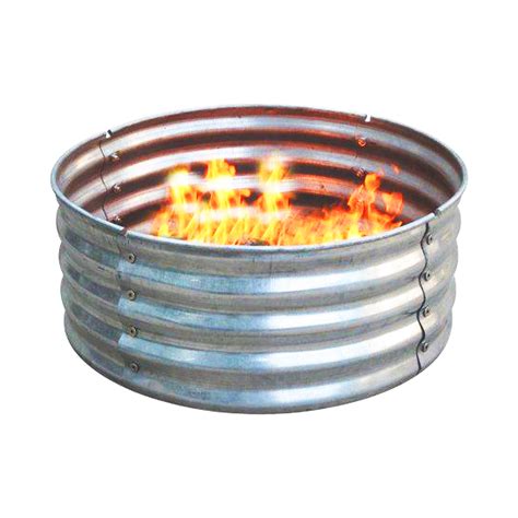 30in Galvanized Round Fire Ring