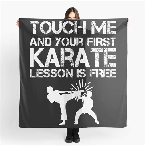 Funny Karate Teacher Shirt Martial Art Coach Instructor T Scarf For Sale By Anumber1