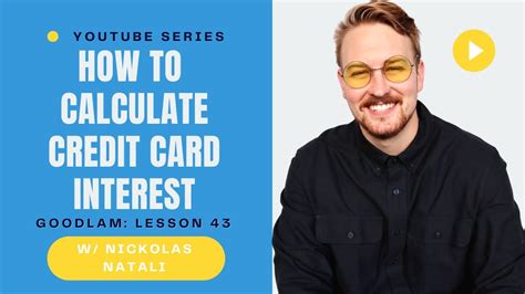 How To Calculate Credit Card Interest Lesson 43 Youtube