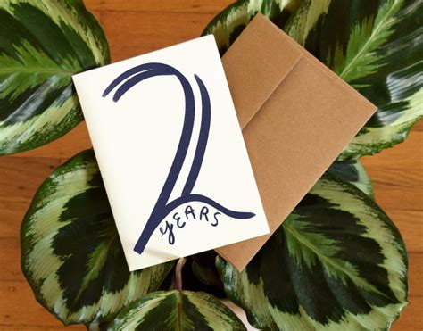 2 Years Sober Birthday Card Two Years In Recovery Sobriety Etsy