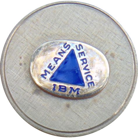 Ibm 110 10k Gold Lapel Hat Tie Pin Ibm Means Service Award Pin From