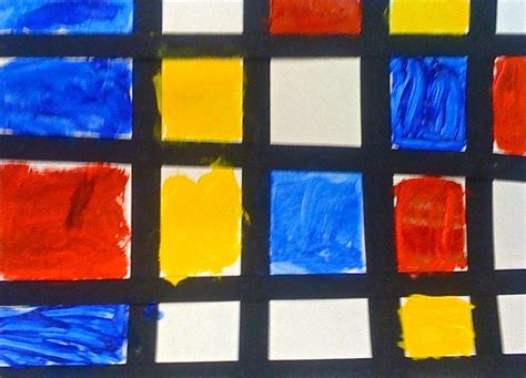Kids Art Market Primary Colors With Mondrain