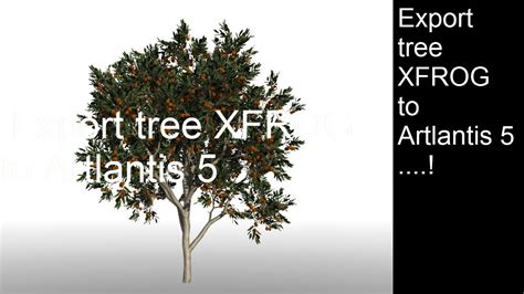 Export Tree Xfrog To Artlantis 5 Youtube