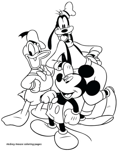 Mickey Mouse Line Drawing Free Download On Clipartmag