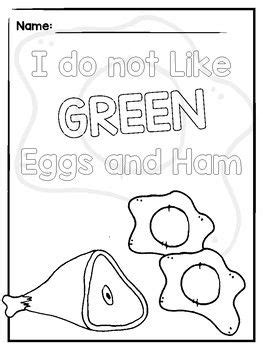 Green Eggs and Ham Coloring Sheets | Green eggs and ham, Green eggs