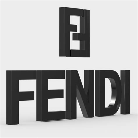 3d Fendi Logo Cgtrader