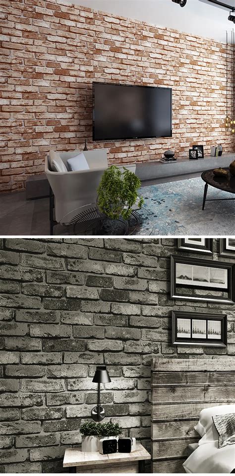 Wholesale Waterproof Retro Brick 3d Wallpaper Pvc Home Decoration Buy