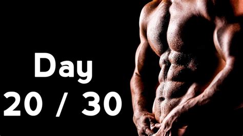 30 Days Six Pack Abs Workout Program Day 20 30 Youtube
