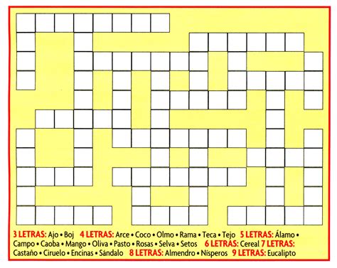 Palabras Cruzadas Crucigramas Para Adultos Mayores Para Imprimir Juego
