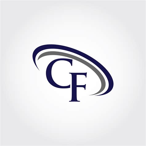 Monogram Cf Logo Design By Vectorseller Thehungryjpeg