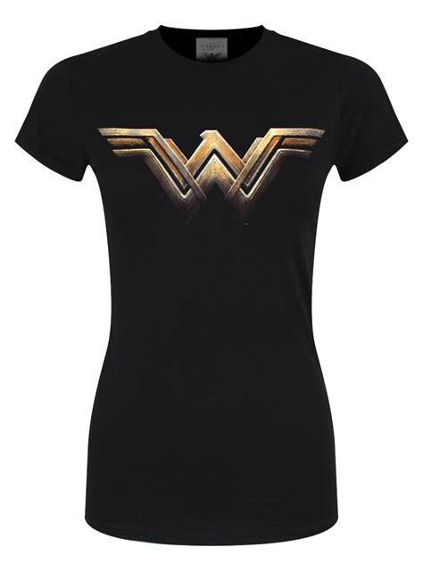 Wonder Woman Movie Logo Ladies Black T Shirt Buy Online At