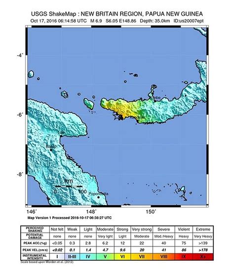 69 Magnitude Earthquake Strikes Papua New Guinea Daily Sabah