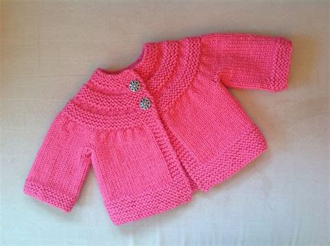 Ravelry Tatankagirls Magenta February Baby Sweater Baby Girl