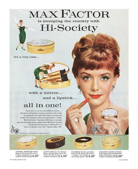 1959 Max Factor Ad Vintage Makeup Ads Vintage Cosmetics Vintage Ads