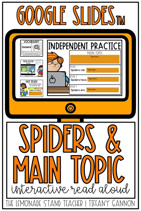Practice Identifying Main Topic And Key Details With Spiders In First