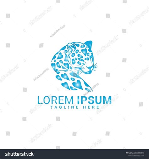 Jaguar Panthera Logo Vector Illustrator Template Stock Vector Royalty