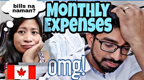 Living Expenses Cost Of Living Monthly Expenses In Canada Youtube