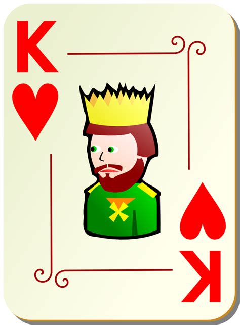 How many black face cards are in playing cards the term face card is generally used to describe a card that depicts a person so king ,queen and jack are known as the face cards. OnlineLabels Clip Art - Ornamental Deck: King Of Hearts