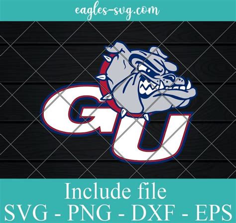 Gonzaga Bulldogs Ncaa Logo Svg Gonzaga University Svg Zags Svg School Sports Team Svg Png