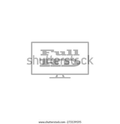Full Hd Widescreen Tv Sign Icon Stock Vector Royalty Free 273139595