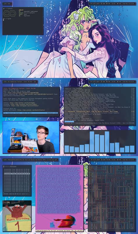 [hyprland] what s up with the lesbians in the background my friend r unixporn