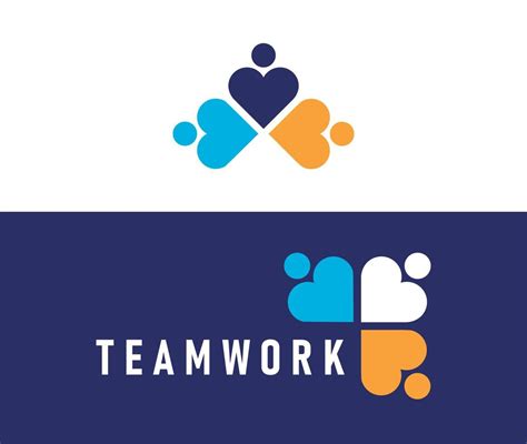 Three Person Teamwork Link Love Design Logo 13258622 Vector Art At Vecteezy
