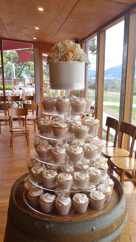 Rustic Wedding Cupcake Tower