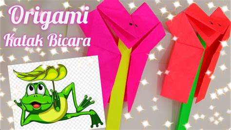 Origami ini dapat dimainkan sendiri atau berkelompok seperti katak siapa yang lebih jauh meloncat. Origami Katak Bicara (How to Make Frog Origami) DIY - YouTube