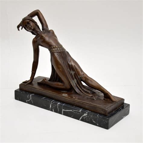 Large Art Deco Bronze Dancing Nude Figure Marylebone Antiques