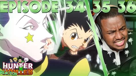 Gon Versus Hisoka Hunter X Hunter Episode 34 35 36 Reaction Youtube
