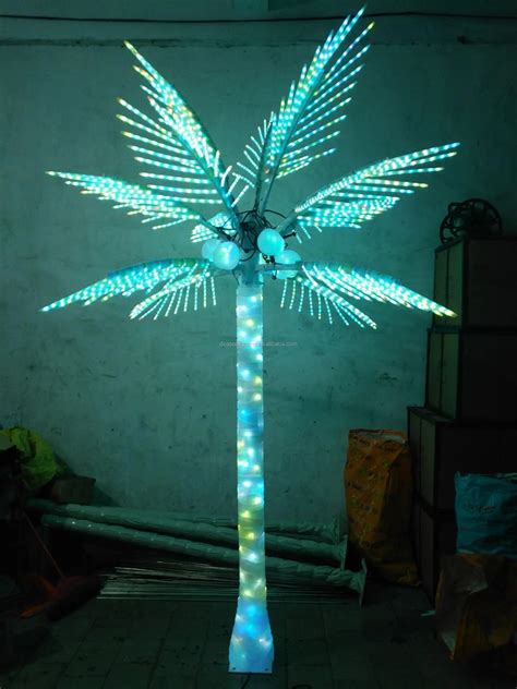 Color Changing Led Palm Tree Light View Lighted Palm Trees Deason