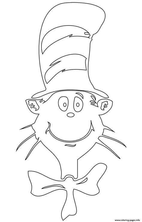Home » printables > newest printables > hat printables for dr. Cat In The Hat Face Coloring Pages Printable