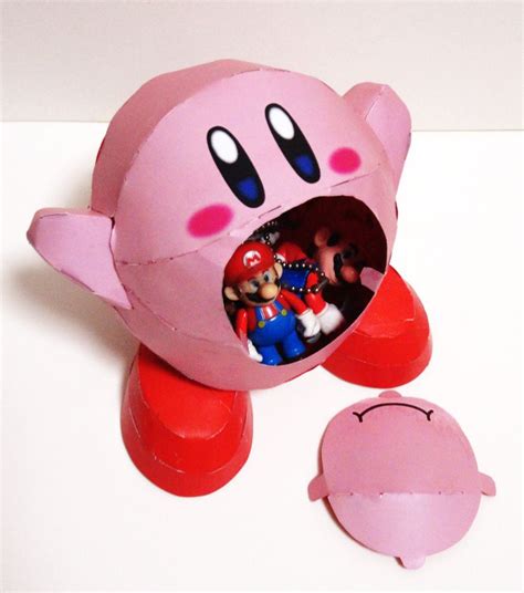 Kirby Nintendo Papercraft Paper Crafts Paper Case Kirby