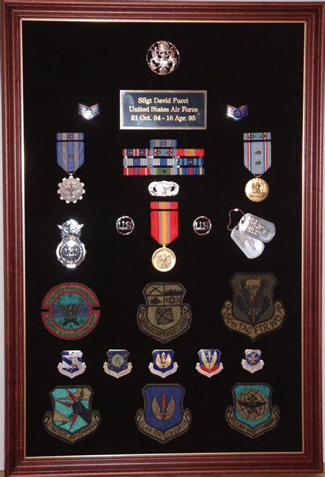 Customized Military Award Displays Precision Medals