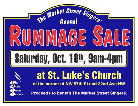 Rummage Sale Flyer – My Ballard