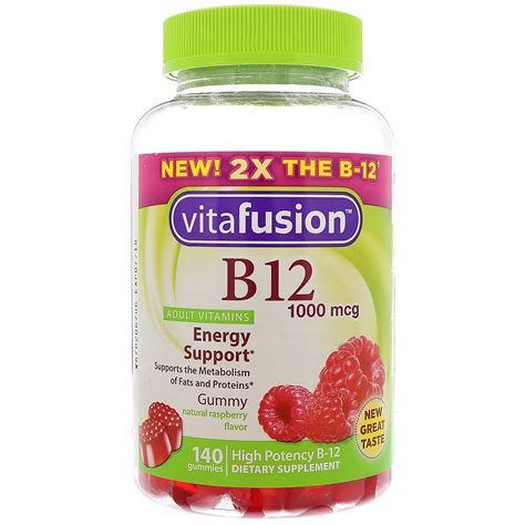This means that the body requires vitamin b12 to work properly. VitaFusion, B12 Adult Vitamins, Energy Support, Natural ...