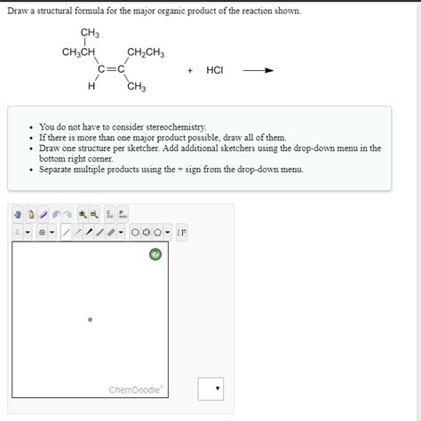 Draw Structural Formula For The Major Organic Product Solvedlib