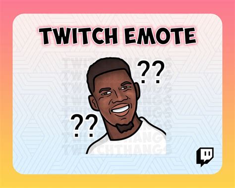 Confused Nick Young Twitch Emote Meme Emote Etsy