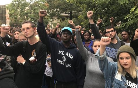 Protests Erupt On American University Campus After String Of Racially Charged Incidents