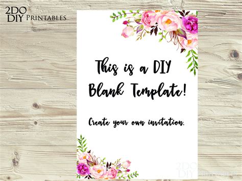 Flower Invitation Template Awesome Design Layout Templates